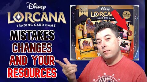 Lorcana A Second Look At The Cards Reveals Mistakes, Changes, And The Resource For The Game