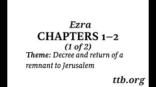 Ezra Chapter 1-2 (Bible Study) (1 of 2)