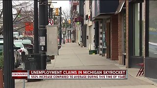 Unemployment claims in Michigan skyrocket