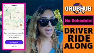 GrubHub Driver Ride Along Food Delivery | No Scheduled Blocks! Can I Still Make Money? | Part 1