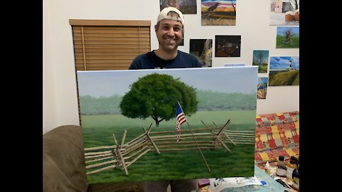 Oil Painting Time-lapse: “National Battlefield”