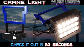 LED Crane Light - 20,250 Lumens 150W High Intensity - 120-277V - Free Swinging U-bracket Mount