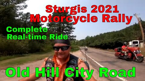 Old Hill City Road during the Sturgis Motorcycle Rally