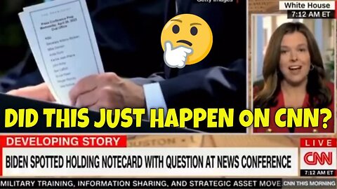 WOW! Even CNN was CALLING OUT BIDEN this Morning over his Note Cards
