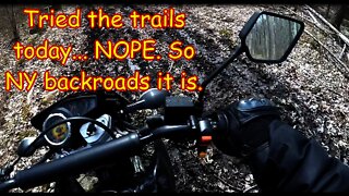 [E8] Hawk 250 Muddy trails, and some NY back roads on the Dual sport enduro dirtbike