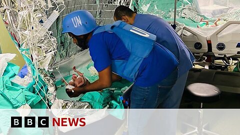 Premature babies evacuated from Gaza's al-Shifa hospital - BBC News