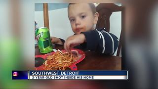 Boy, 3, recovering after shots fired into home on Detroit's southwest side
