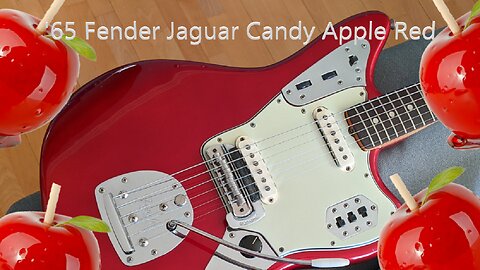 1965 Fender Jaguar in Candy Apple Red demo