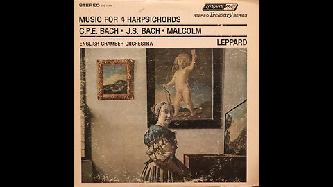 Bach-Martin-Music For Four Harpsichords-Leppard-English Chamber Orchestra (1967) [Complete LP]