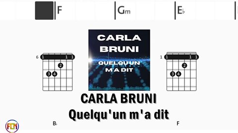 CARLA BRUNI Quelqu'un m'a dit - Guitar Chords & Lyrics HD