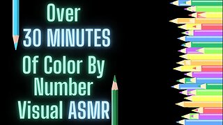 Over THIRTY MINUTES of relaxing visual ASMR - ALL of June's Color By Numbers