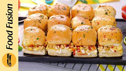 Breakfast Aanda Qeema Sliders recipe by Food Fussion.