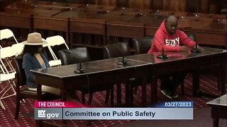 I spoke at the Public Safety Committee Meeting inside the city council Chambers this evening 3/27/23