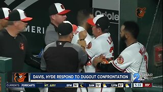 Davis, Hyde respond to dugout confrontation