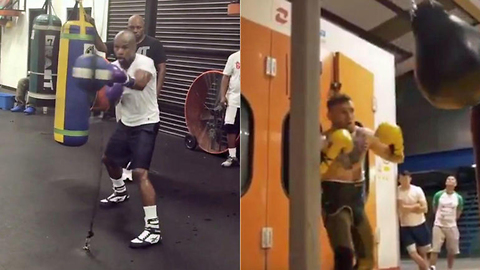 New Mayweather vs McGregor Workout Videos Show Conor Might Not Stand a Chance!