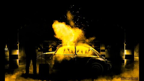 Horror Burning Beetle freestyle Photoshop Speed-Art