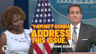 Kirby FLEES Briefing Room when asked about Hunter Biden Texts