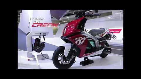 Unveil of TVS Creon our electric scooter at the auto expo
