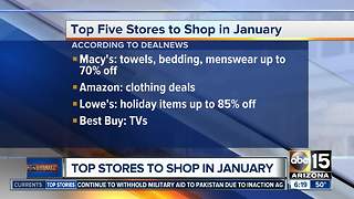 Here are the top five stores to shop at in January, according to DealNews