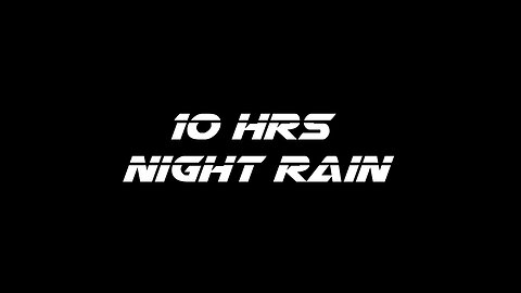 10 Hrs Rain Noise | Fall asleep fast | Black Screen Rain