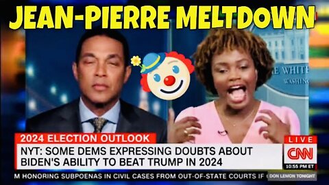 Karine Jean-Pierre becomes a BUMBLING MESS when CNN Questions Biden being FIT for office