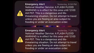 I Received 2 Emergency Alerts ‼️👀 LIFE THREATENING FLASH FLOODS