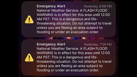 I Received 2 Emergency Alerts ‼️👀 LIFE THREATENING FLASH FLOODS