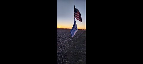 chat and drive heading towards Fort Wayne Indiana flags wave and Pro Palestine protest