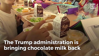 Trump Brings Back Chocolate Milk to Schools