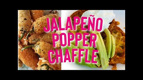 The BEST Jalapeño Popper CHAFFLE Recipe! Keto / Low Carb (In under 1 minute!)