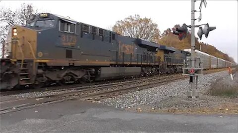 CSX M277 Autorack Train from Sterling, Ohio October 28, 2023
