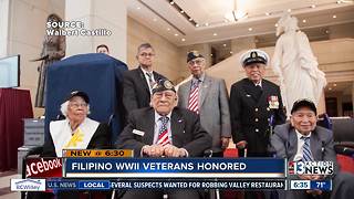 Filipino WWII Veterans receive Congressional Gold Medal