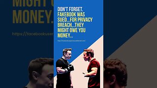 Facebook might owe you money. 0.0 Lawsuit