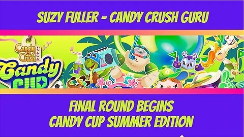 Final Round Begins in Candy Cup Summer Edition in Candy Crush Saga! Chance to Win 30 Party Poppers!