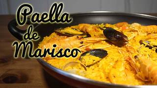 Receta de paella de marisco