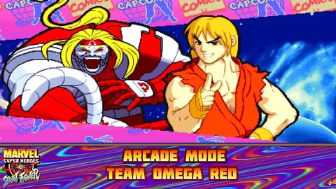 Marvel Super Heroes VS. Street Fighter: Arcade Mode - Team Omega Red