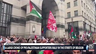 🚨WATCH | Massive pro-palestinian rally engulfs streets of Belgium as supporters unite for solidarity