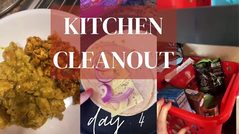 Kitchen cleanout day 4 #kitchenclean #wehavefoodathome #cleanout #eatathome