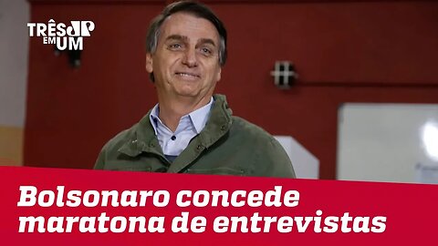 Bolsonaro concede maratona de entrevistas