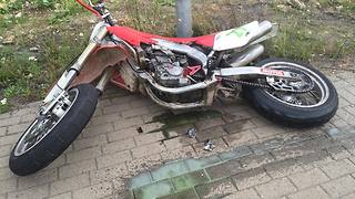 Motorcycle engine blows out mid-wheelie