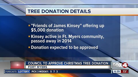 'Friends of James Kinsey' donates money for Fort Myers Christmas tree