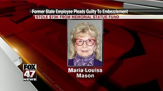 Woman pleads guilty to stealing $86K Statue