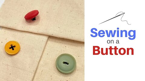 How To Sew on a Button | Easy Hand Sewing Method