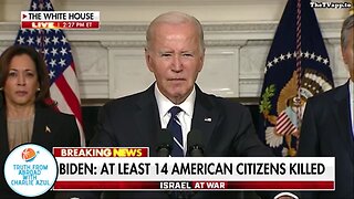 CHINA JOE'S PATHETIC SCRIPTED SPEACH 72 HOURS TOO LATE 10/10/23 Breaking News.