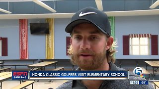 Honda Classic players visit elementary school