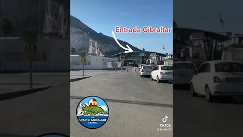 Frontera España Gibraltar vistas del peñón desde España