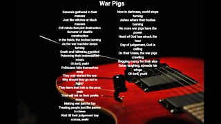 Black Sabbath - War Pigs - Black Sabbath lyrics HQ