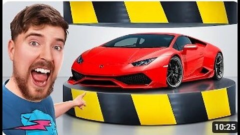 Hydraulic press VS Lamborghini races fight