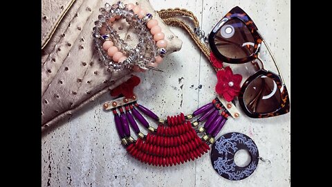 RED' Necklaces with Necklace Parts & Pieces | Up-Cycle | Fashion Inspiration | How to Wear | #shorts