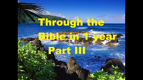 Godsinger: Through the bible in one year Part III, day 213 (July 31)